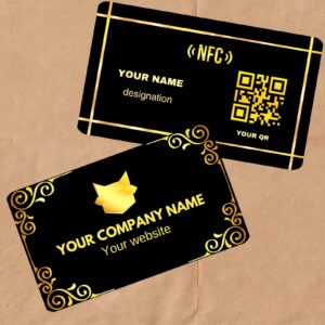 Gold and Black NFC Business Card