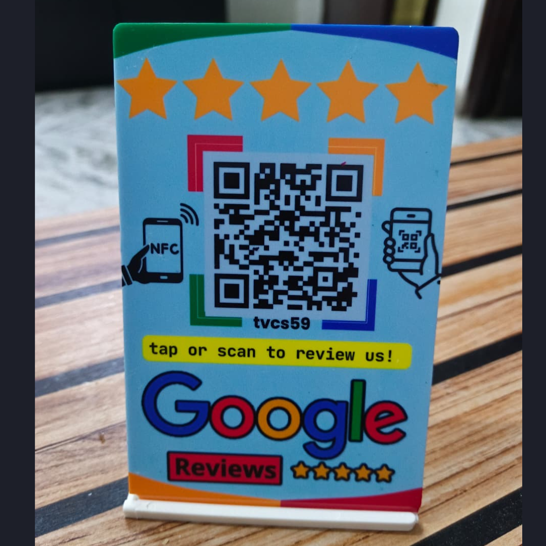review-nfc-qr-standee-google